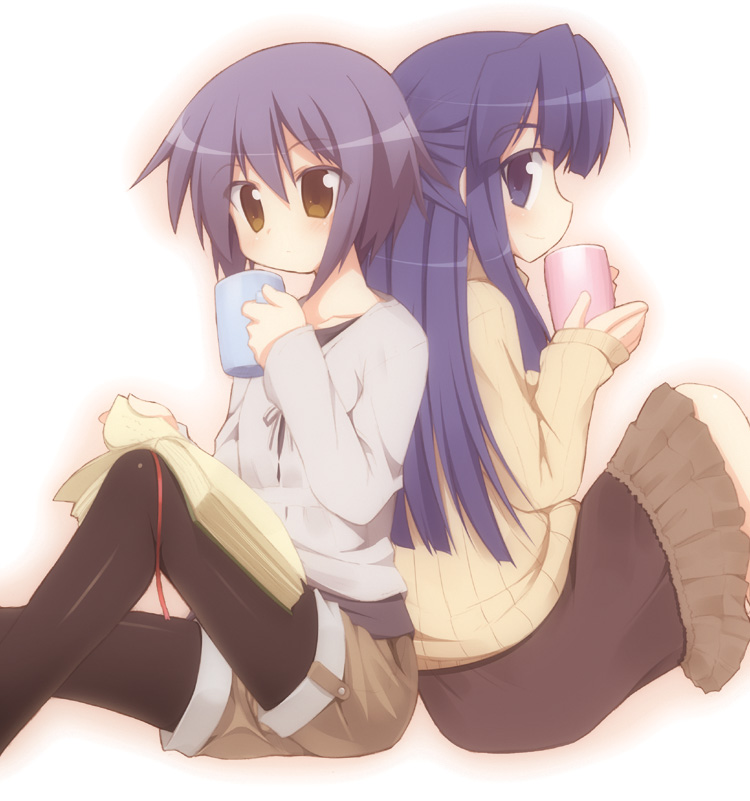 nagato yuki and asakura ryoko (suzumiya haruhi no yuuutsu) drawn by hoppege