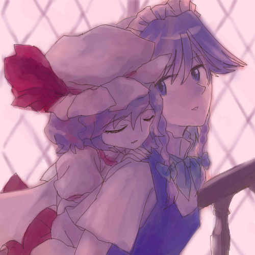 remilia scarlet and izayoi sakuya (touhou) drawn by oisin