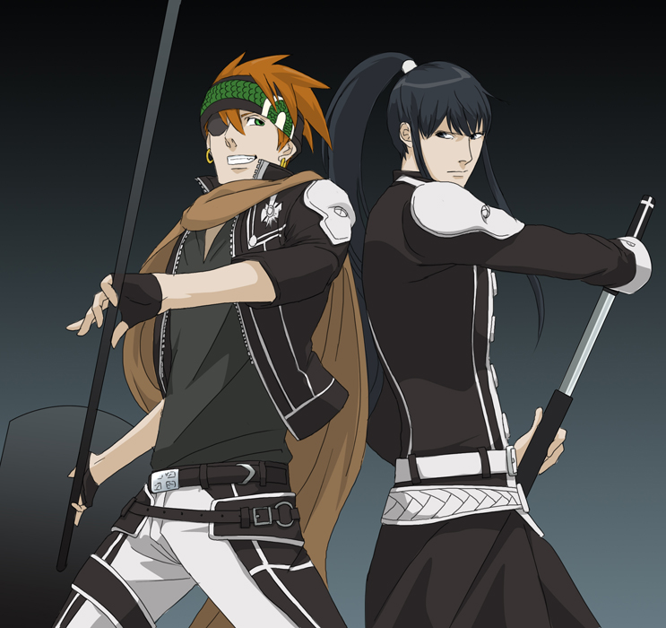 kanda yuu and lavi (d.gray-man) drawn by gb_(doubleleaf)