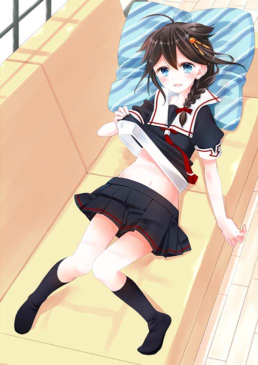 shigure and shigure kai ni (kantai collection) drawn by ishida_mia