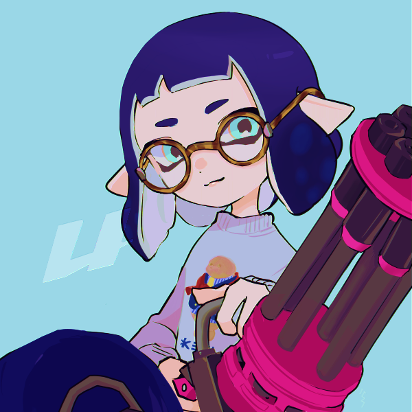 inkling player character and inkling girl (splatoon) drawn by imaikuy0