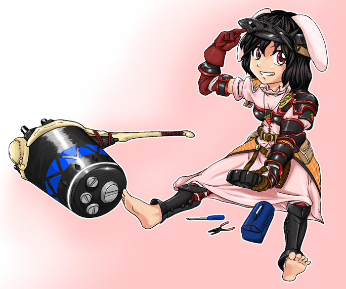 inaba tewi (touhou and 1 more) drawn by mga-lu