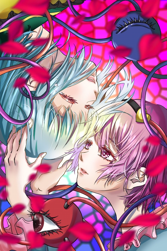 komeiji koishi and komeiji satori (touhou and 1 more) drawn by hisuipechika
