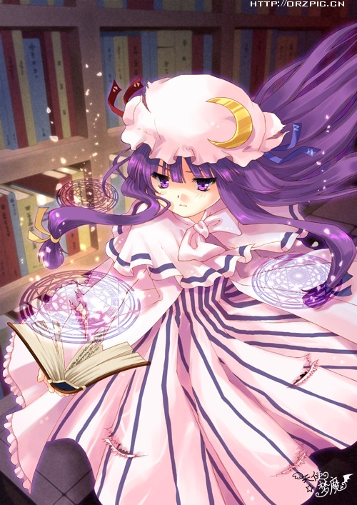 patchouli knowledge (touhou) drawn by tian_shi_meng_mo