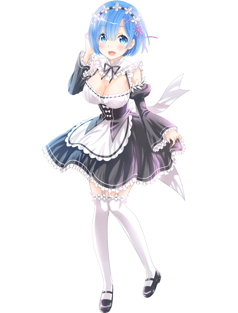 rem (re:zero kara hajimeru isekai seikatsu) drawn by uonuma_yuu