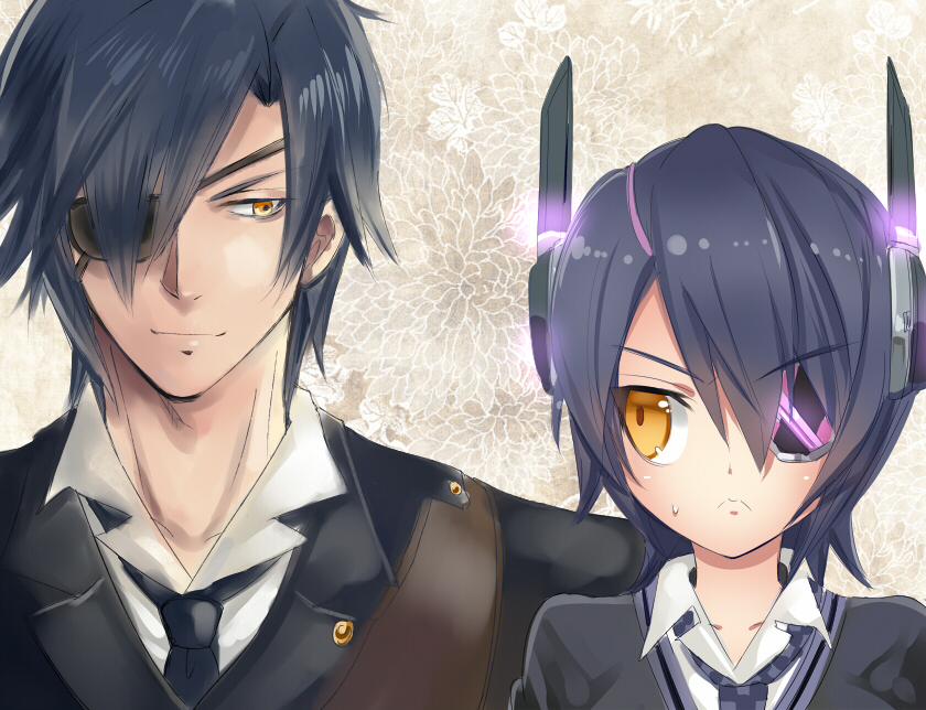 tenryuu and shokudaikiri mitsutada (kantai collection and 1 more) drawn by nagare