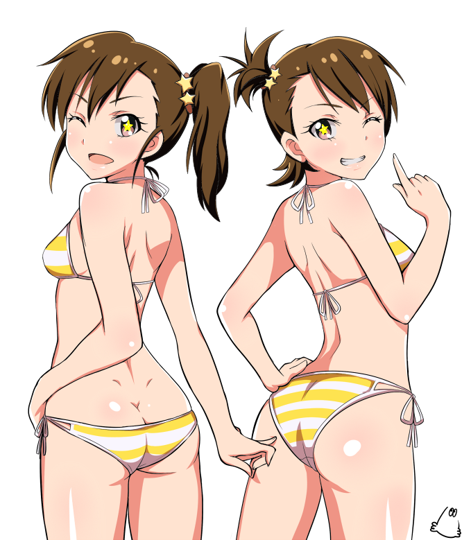 futami mami and futami ami (idolmaster) drawn by jabara_tornado