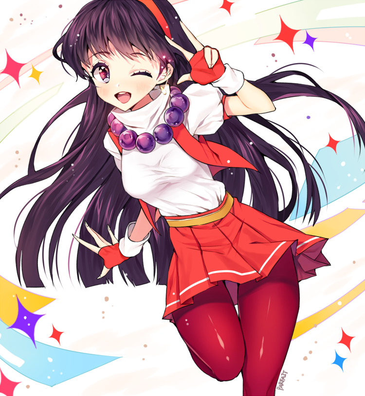 asamiya athena (the king of fighters and 1 more) drawn by yotte