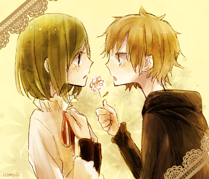 kido tsubomi and kano shuuya (kagerou project) drawn by komyu_(masheri)