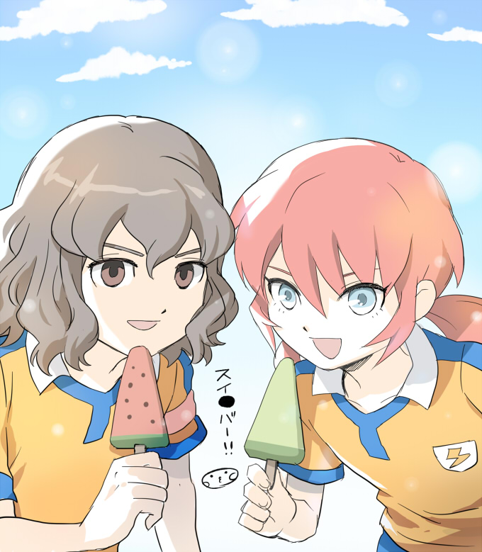kirino ranmaru and shindou takuto (inazuma eleven and 1 more) drawn by mizuhara_aki