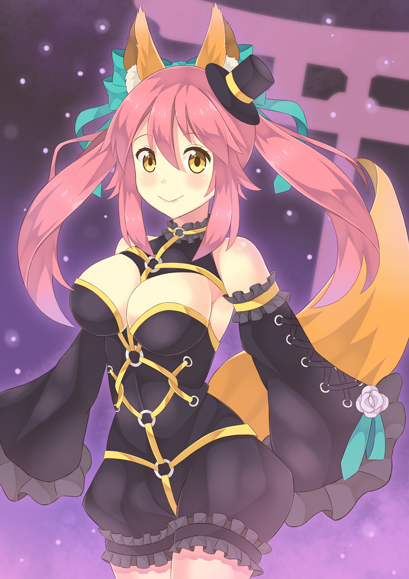 tamamo and tamamo no mae (fate and 2 more) drawn by suzu_miya
