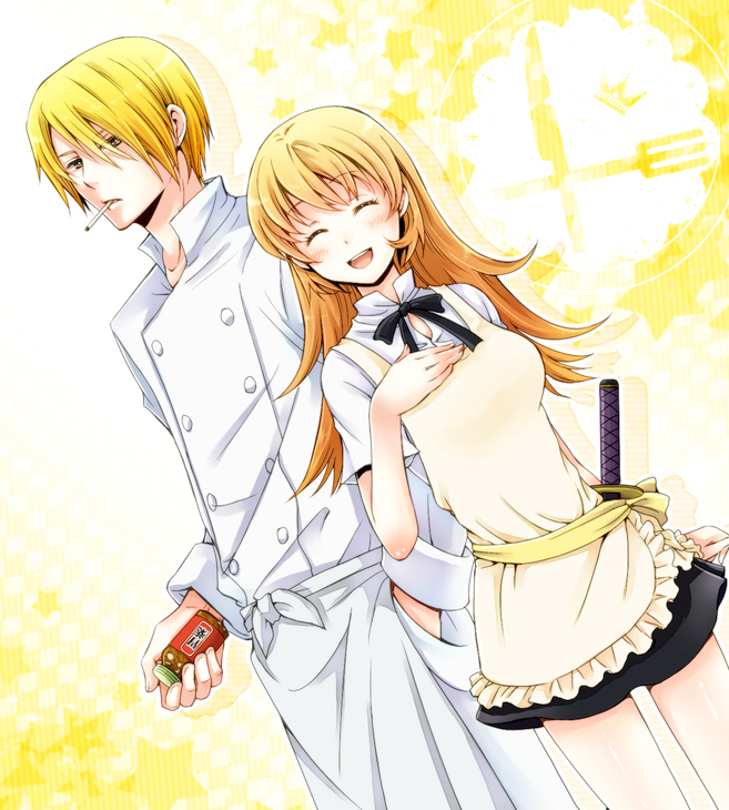 todoroki yachiyo and satou jun (working!!) drawn by nekopu