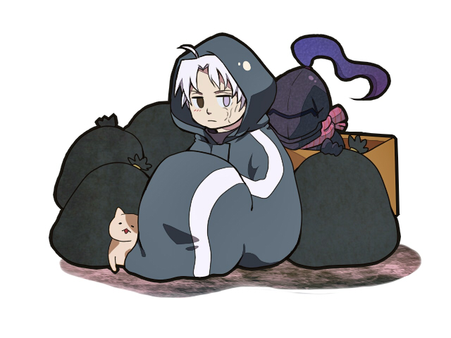 matou kariya and berserker (fate and 1 more) drawn by nemudaru