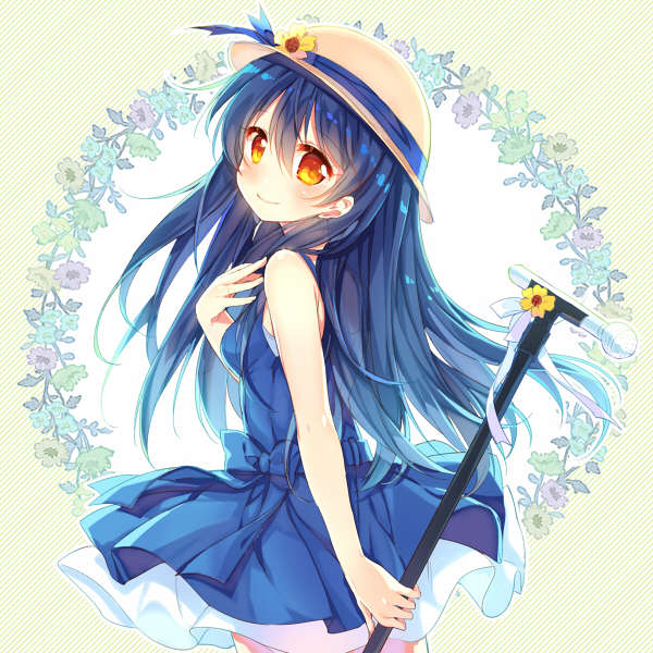 sonoda umi (love live! and 2 more) drawn by pf