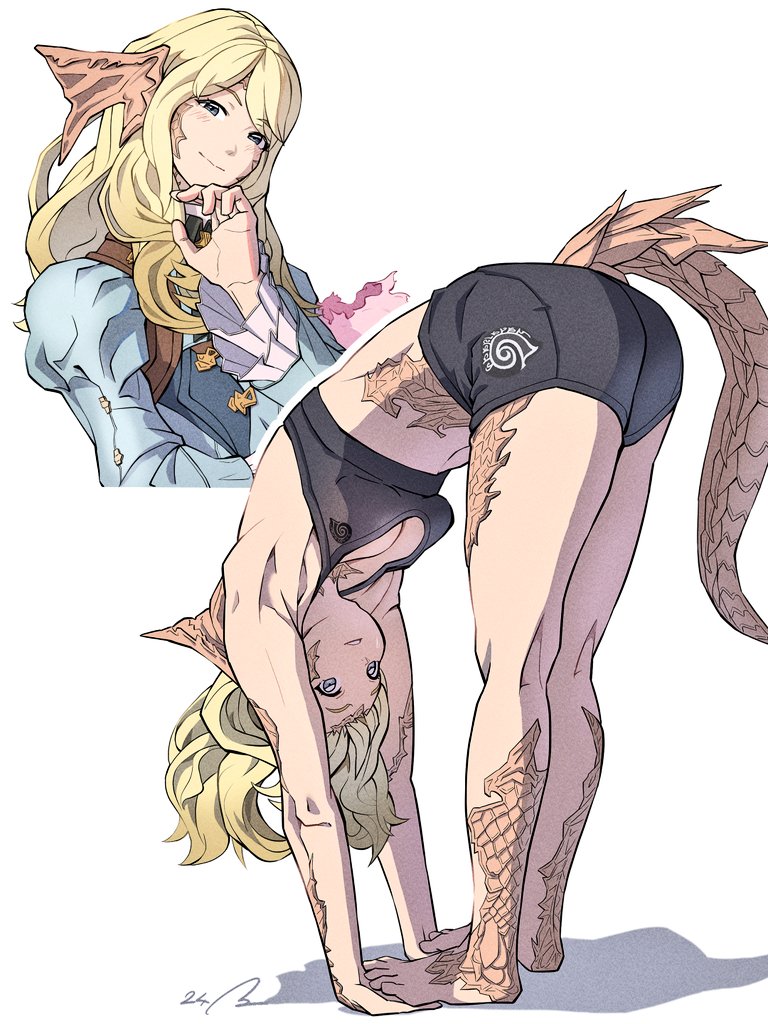 mikoto jinba (final fantasy and 1 more) drawn by bimel_isabella