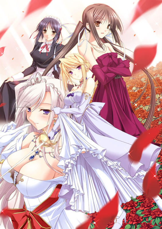 charlotte hazellink, silvia van hossen, fujikura yuu, and houjouin seika (princess lover) drawn by komori_kei