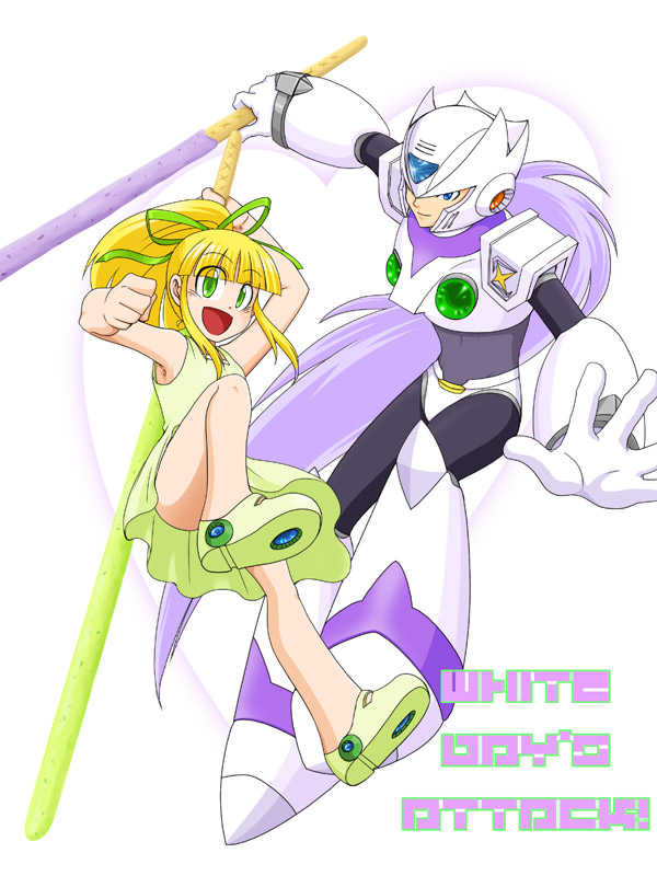 zero and roll (mega man and 1 more) drawn by kurooni_(daredevil)