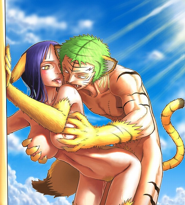 nico robin and roronoa zoro (one piece)
