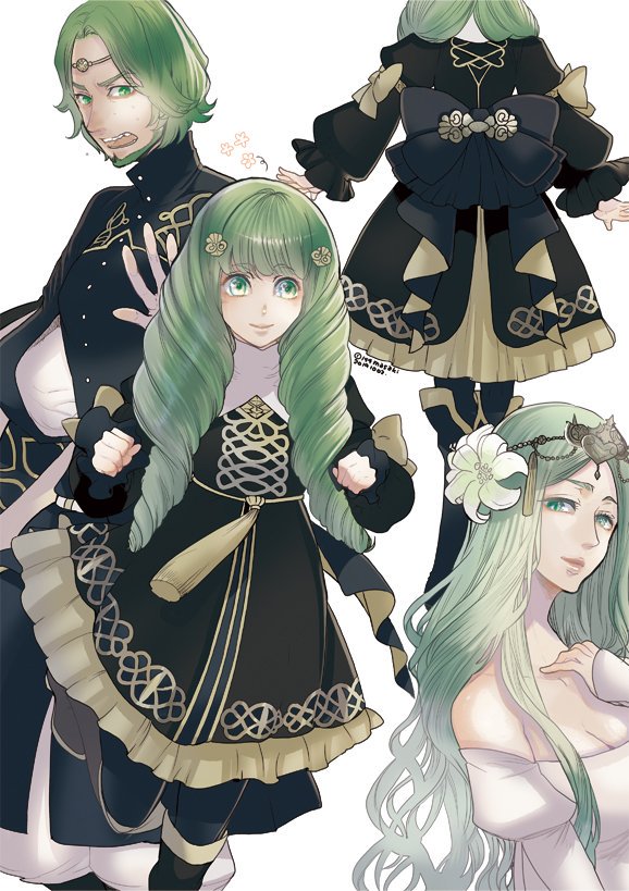 rhea, flayn, and seteth (fire emblem and 1 more) drawn by masakikazuyoshi