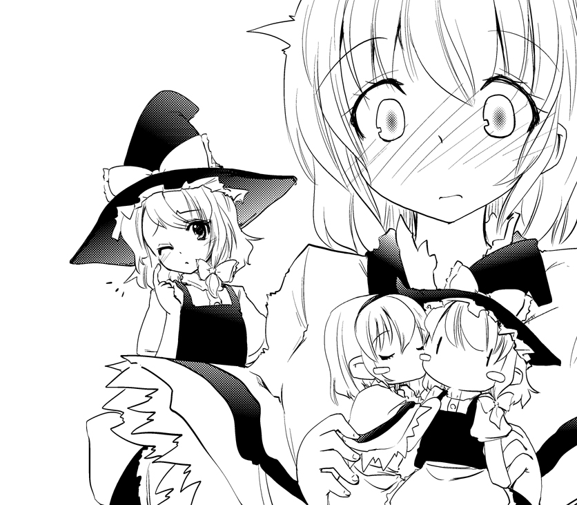 kirisame marisa and alice margatroid (touhou) drawn by takara_akihito