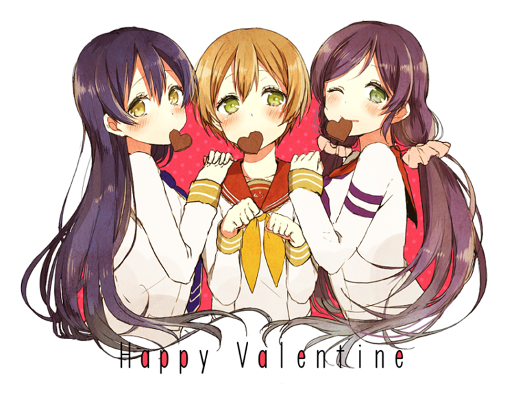 tojo nozomi, sonoda umi, and hoshizora rin (love live! and 2 more) drawn by akakura
