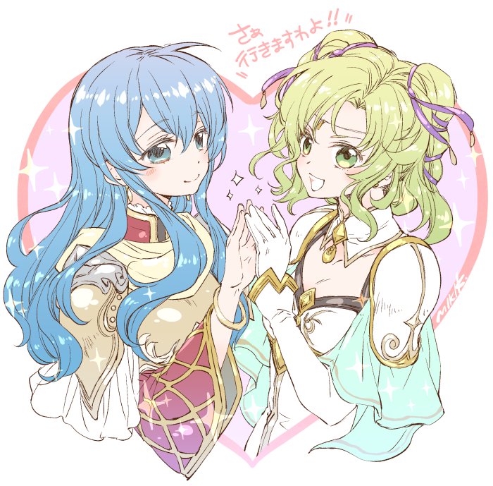 eirika and l'arachel (fire emblem and 2 more) drawn by kizuki_miki
