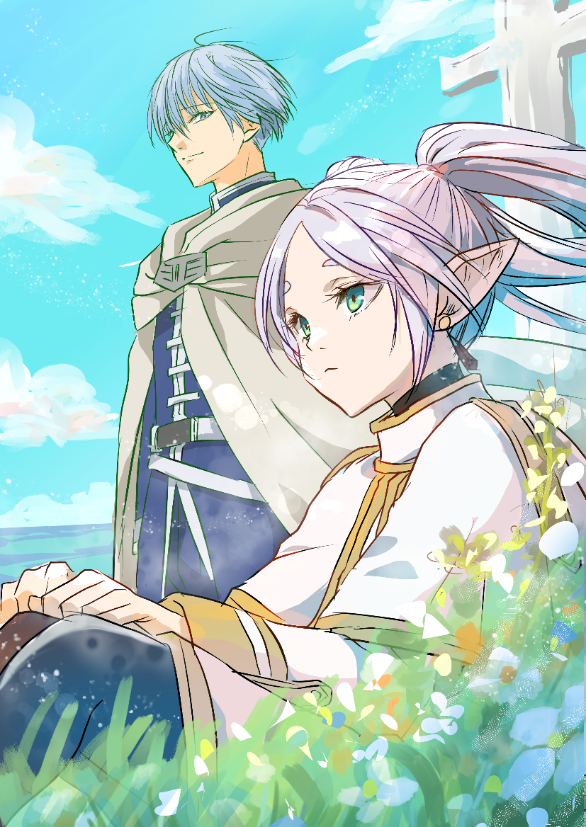 frieren and himmel (sousou no frieren) drawn by user_sezh5558