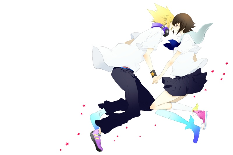 sakuraba neku and misaki shiki (subarashiki kono sekai) drawn by kazura_sakura