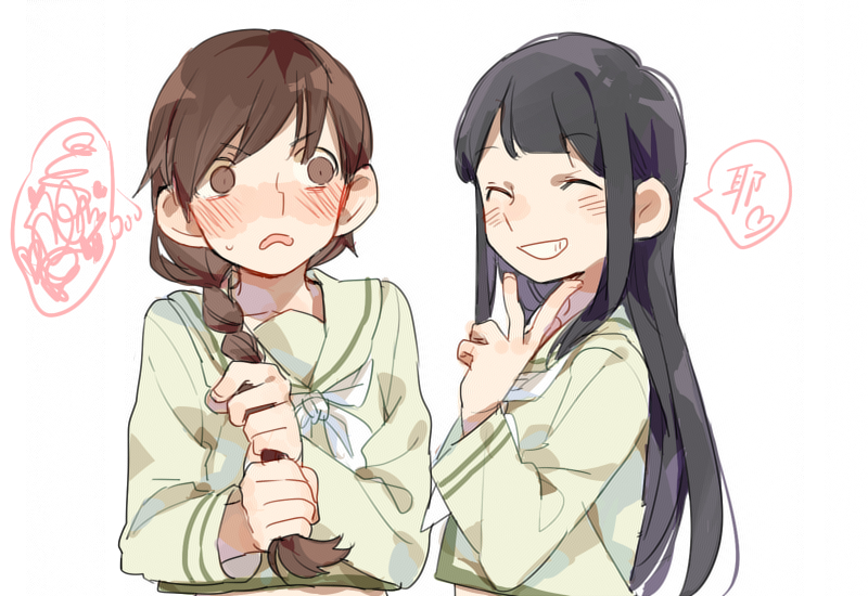 kitakami, ooi, kitakami kai ni, and ooi kai ni (kantai collection) drawn by d.y.x.