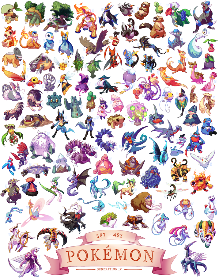 rotom, piplup, lucario, glaceon, lopunny, and 102 more (pokemon) drawn by clouded-3d