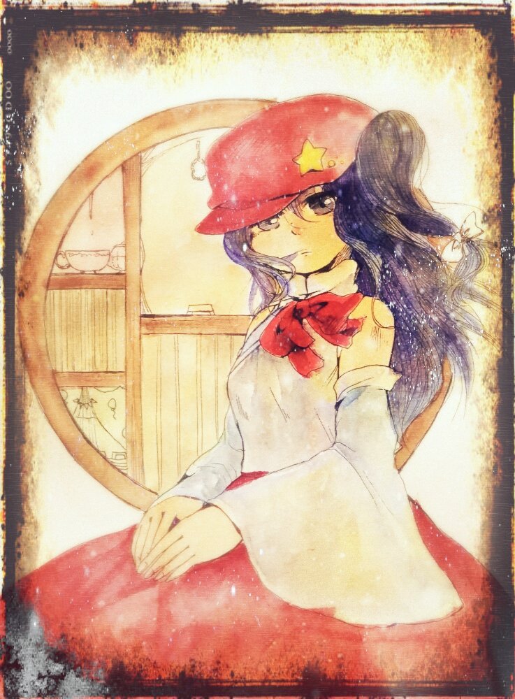 label girl (touhou and 1 more) drawn by shiz_(#0077)