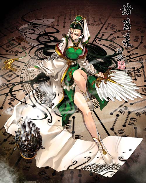 zhuge liang (shin sangoku musou and 1 more) drawn by shiyue_tiangong