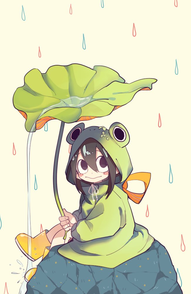 asui tsuyu (boku no hero academia) drawn by maka_tlf
