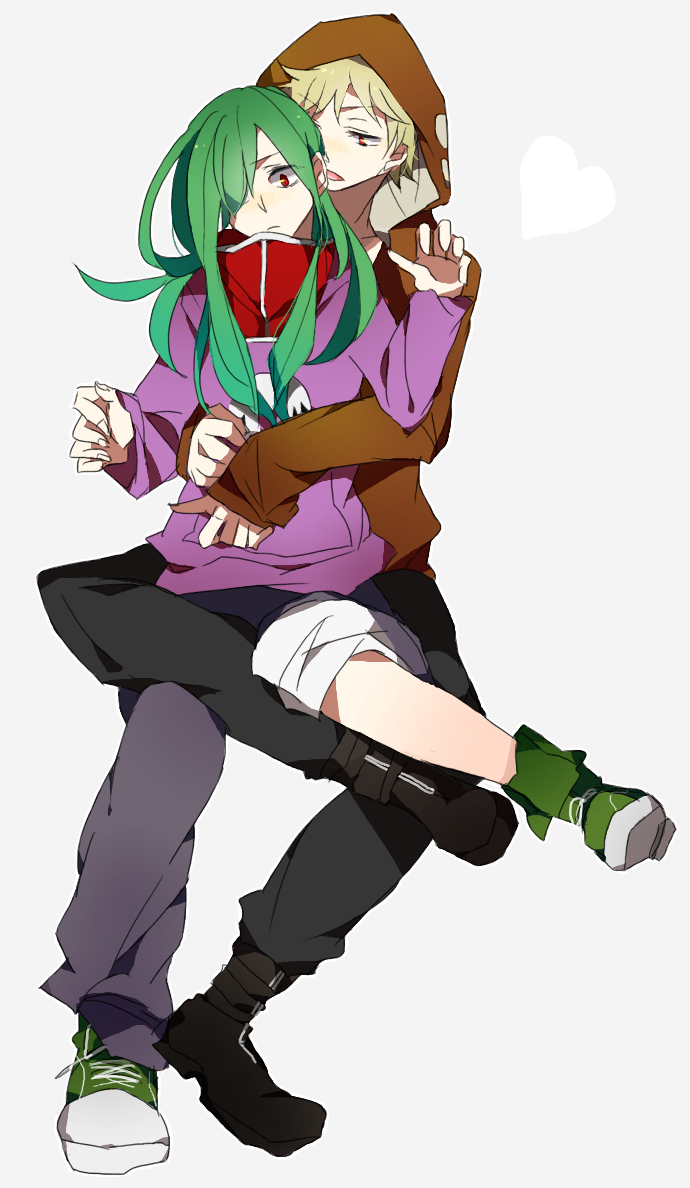 kido tsubomi and kano shuuya (kagerou project) drawn by momomosae