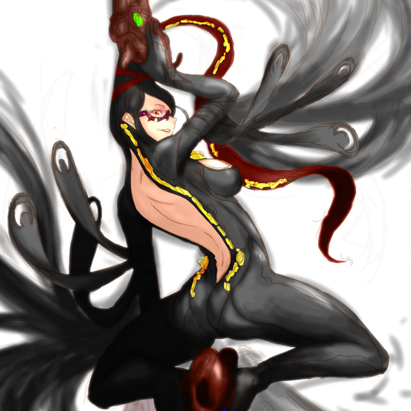 bayonetta (bayonetta and 1 more) drawn by noname_(nowhere)