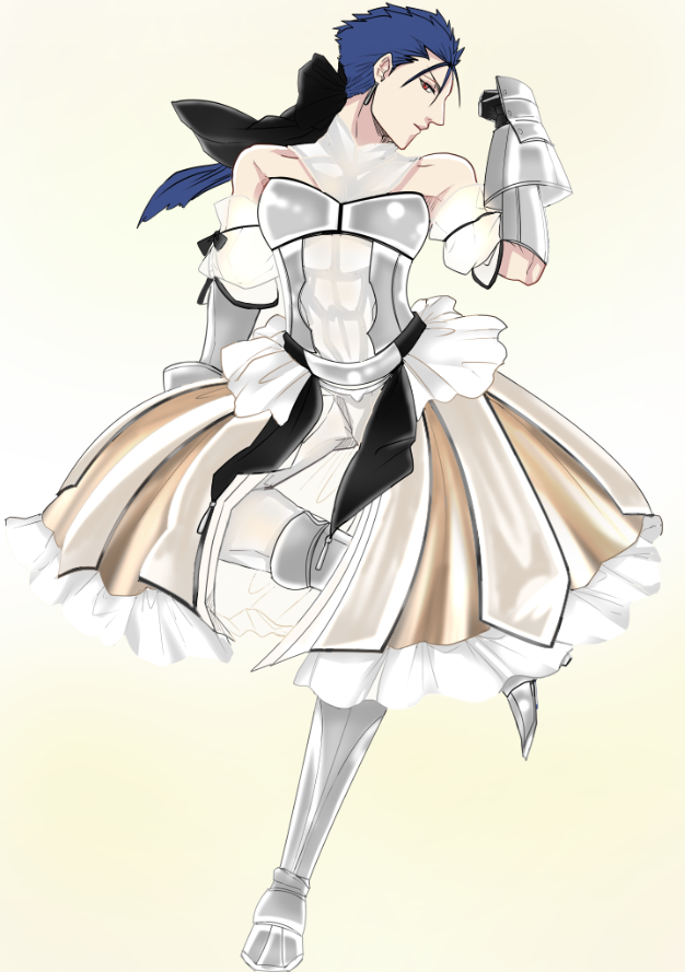 artoria pendragon, saber, cu chulainn, and saber lily (fate and 2 more) drawn by aoda_(aohebi0906)