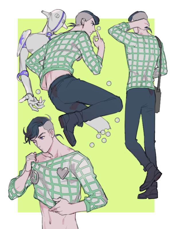 soft & wet and kujo josefumi (jojo no kimyou na bouken and 1 more) drawn by reammara