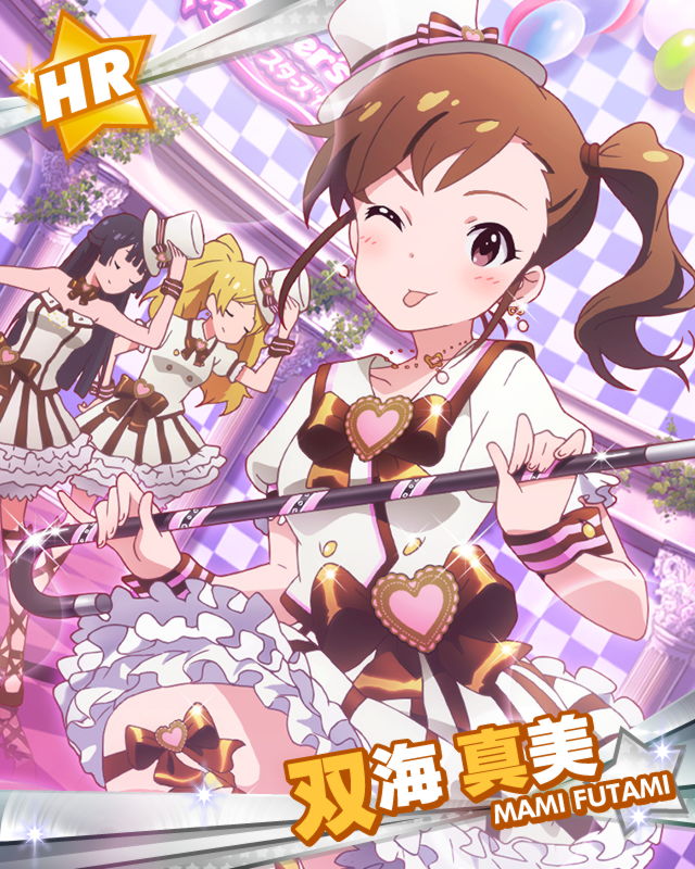 futami mami, mogami shizuka, and emily stewart (idolmaster and 1 more)