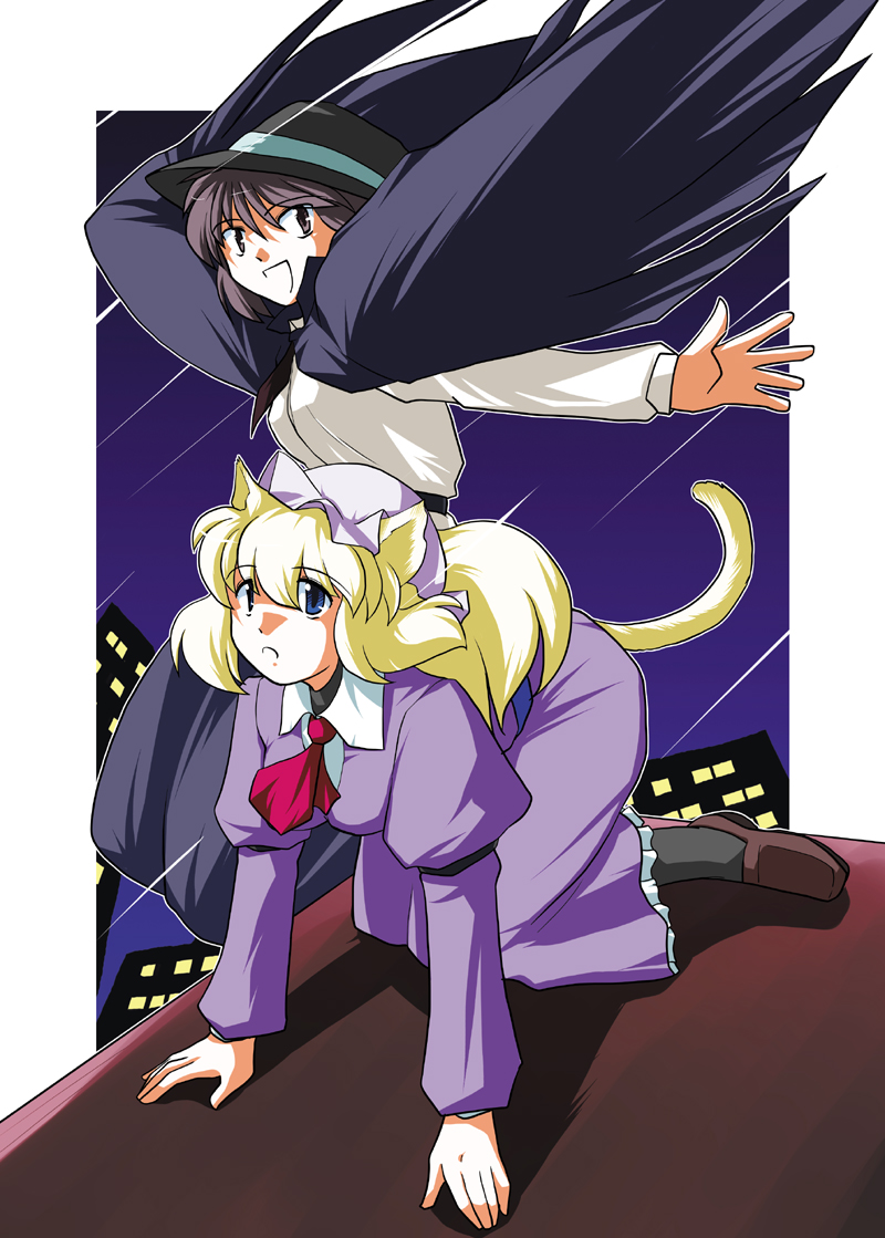 usami renko and maribel hearn (touhou) drawn by yuzukineko