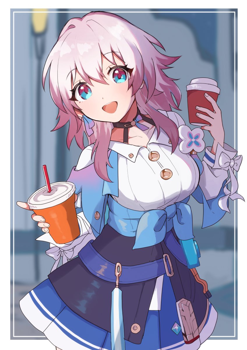 march 7th (honkai and 1 more) drawn by ikanoodashi
