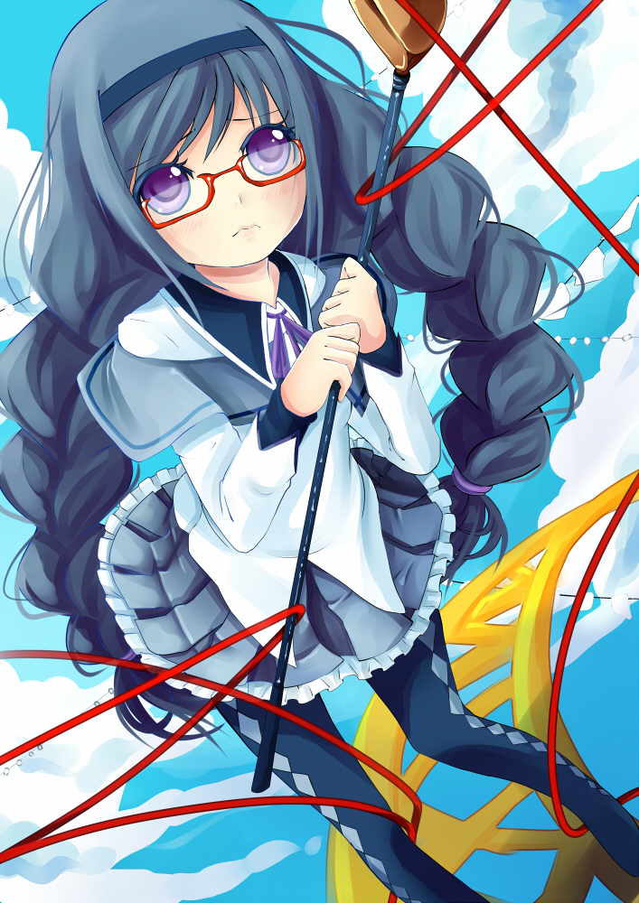 akemi homura (mahou shoujo madoka magica) drawn by kenneos