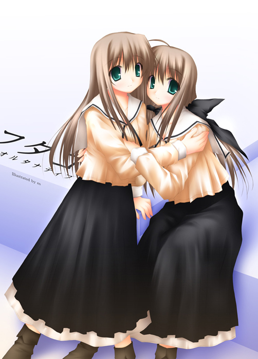 shirogane souju and shirogane sara (futakoi) drawn by es_(glasscastle)