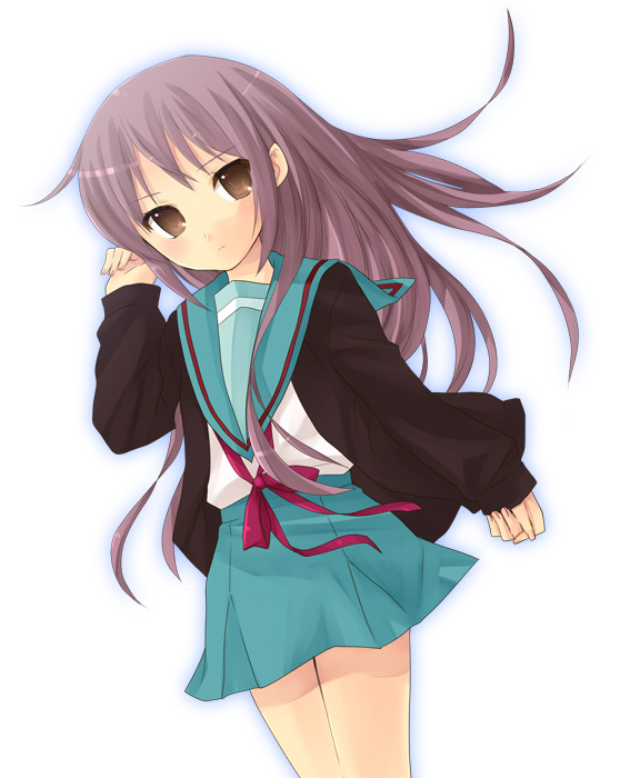 nagato yuki (suzumiya haruhi no yuuutsu and 1 more) drawn by hijiki_(hijikini)