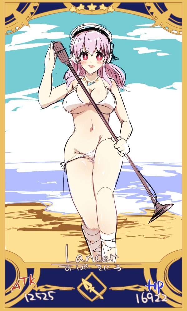 super sonico (fate and 2 more) drawn by perozm