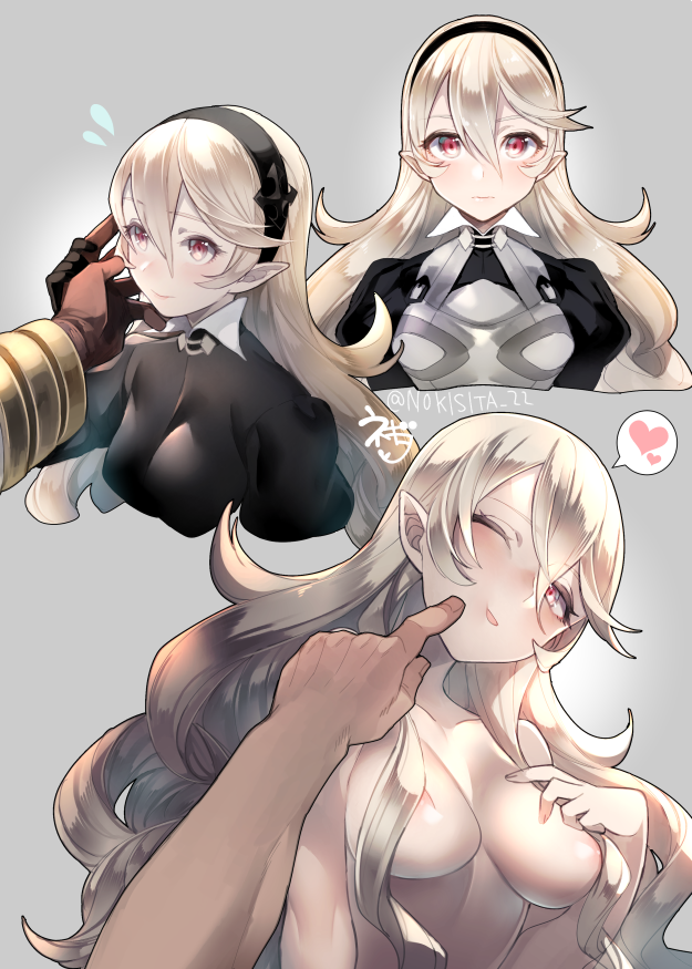 female corrin, kiran, and male kiran (fire emblem and 2 more) drawn by negiwo