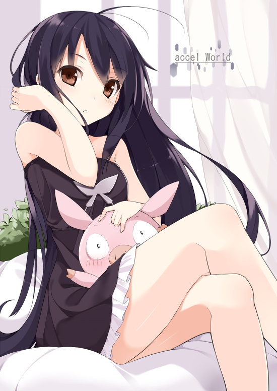 kuroyukihime and arita haruyuki (accel world) drawn by soburi