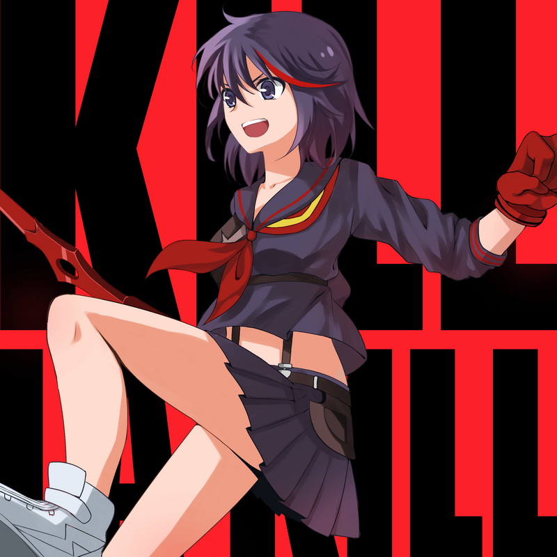 matoi ryuuko and senketsu (kill la kill) drawn by oni1103
