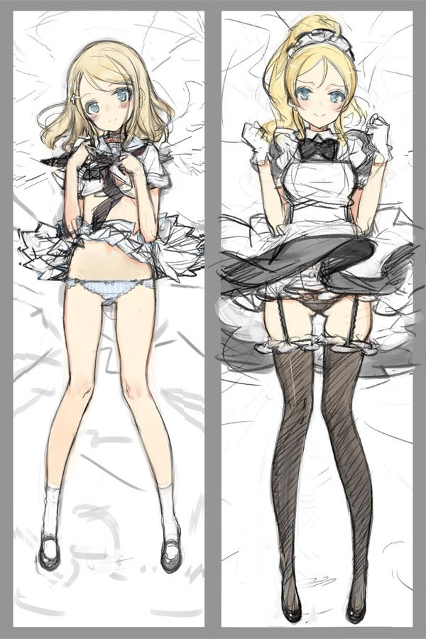 ayase eli and ayase alisa (love live! and 1 more) drawn by oyari_ashito