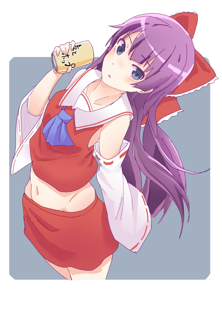 hakurei reimu and mugi (touhou and 1 more) drawn by namou_(namorton09)