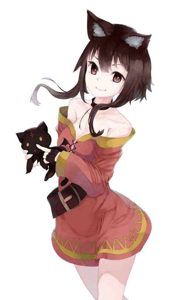 megumin and chomusuke (kono subarashii sekai ni shukufuku wo!)